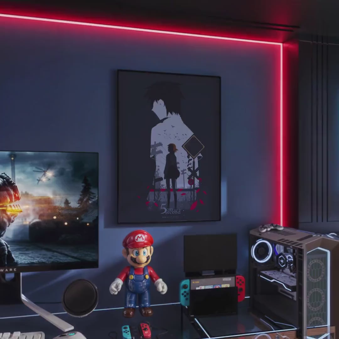 5 Centimeters Per Second Poster - Makoto Shinkai Wall Art, Japanese Anime Print, Romantic Animation Gift, Home Decor