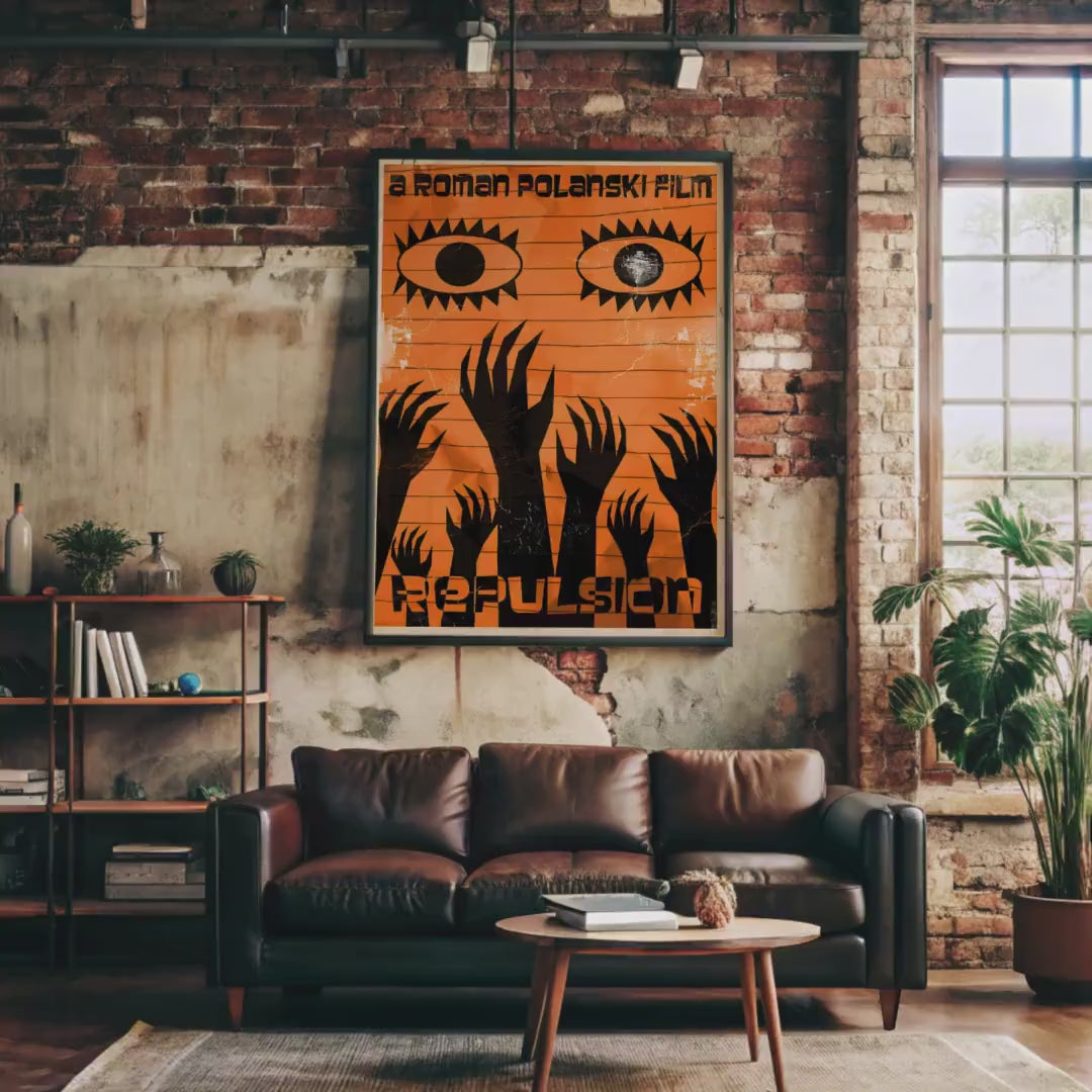 Repulsion Cult Movie Poster - Psychological Horror Print, Roman Polanski Film Decor, Vintage Thriller Gift Idea
