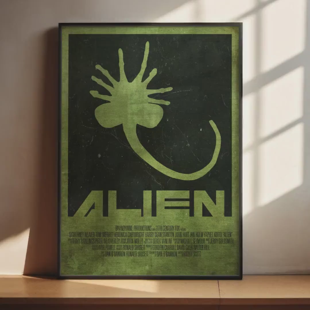 Alien Sci-Fi Movie Poster - Space Horror Print, Ridley Scott Decor, Xenomorph Fan Gift