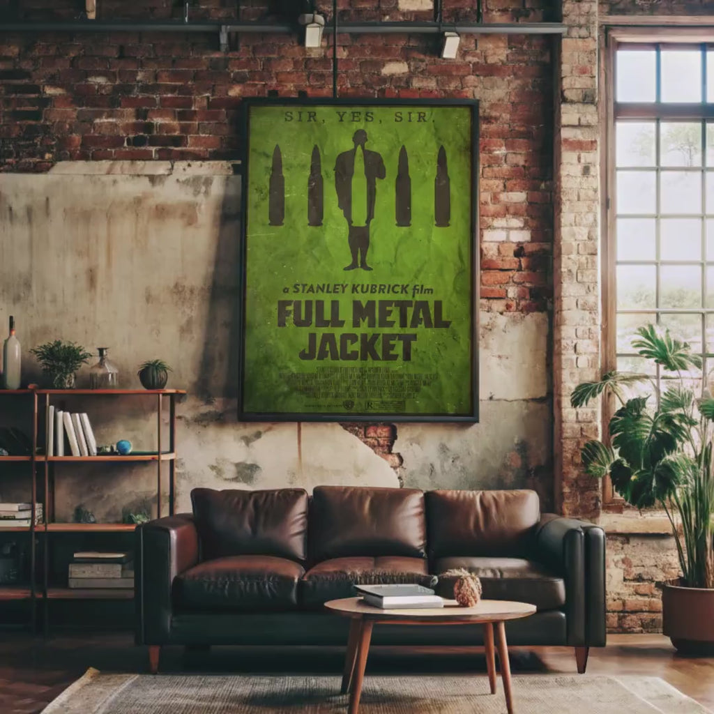 Full Metal Jacket Movie Poster - Wall Art Print, Cult Film, War Movie, Gift for Film Lovers