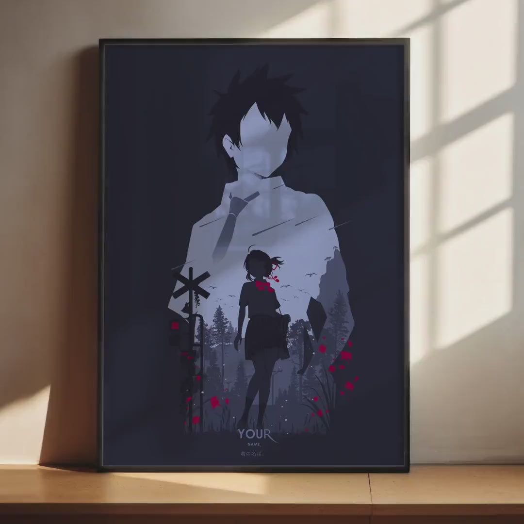 Your Name. Poster - Japanese Anime Print, Makoto Shinkai Art, Wall Decor for Animation Lovers, Fantasy Gift Idea