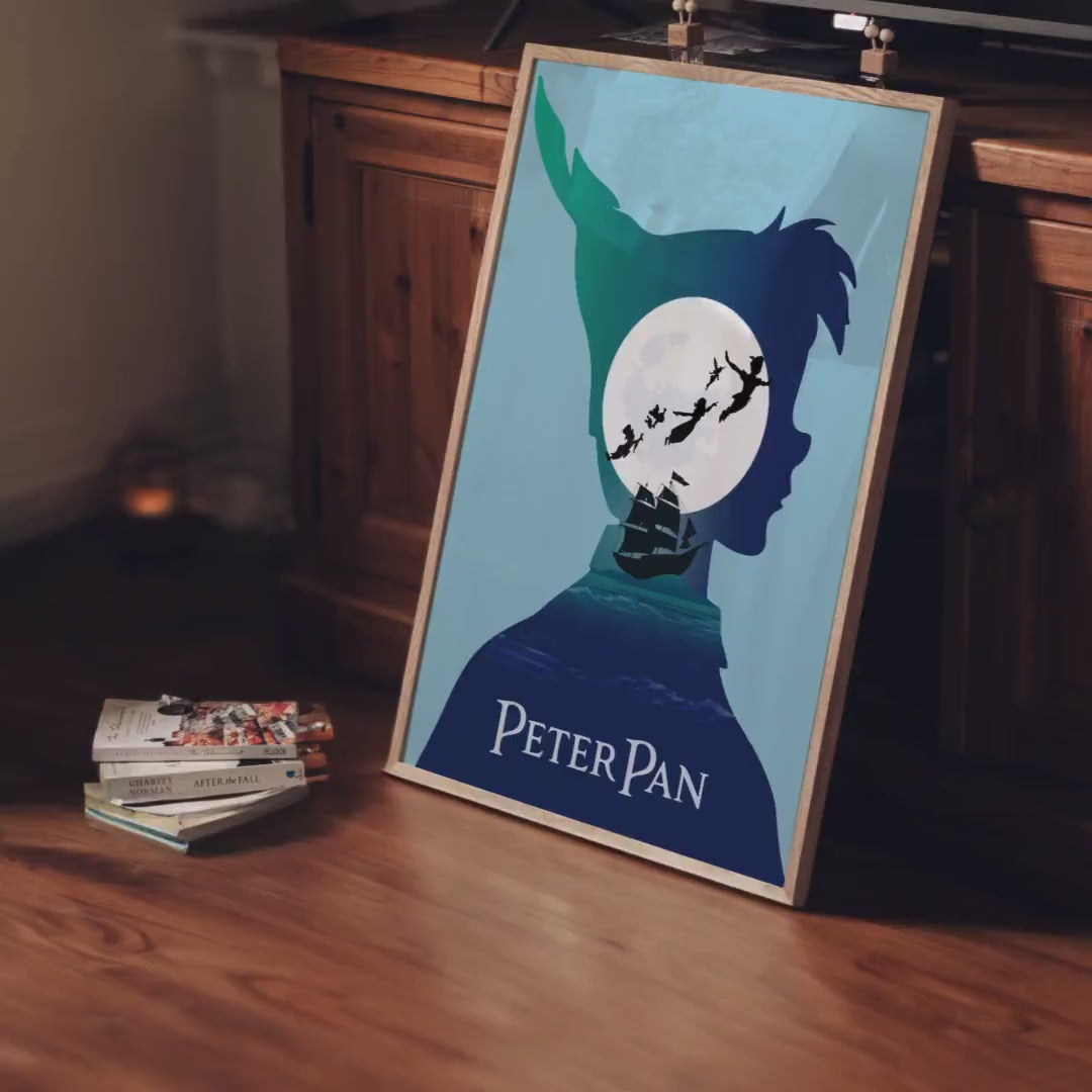 Peter Pan Poster - Classic Fairy Tale Wall Art, Neverland Print, Perfect Gift for Disney and Fantasy Fans