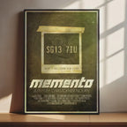 Memento Movie Thriller Poster - Christopher Nolan Puzzle Print, Indie Cinema Decor, Suspense Fan Gift Idea