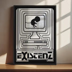 eXistenZ Cult Movie Poster - Cronenberg Body Horror Print, 90s Sci-Fi Decor, Cinema Fan Gift Idea
