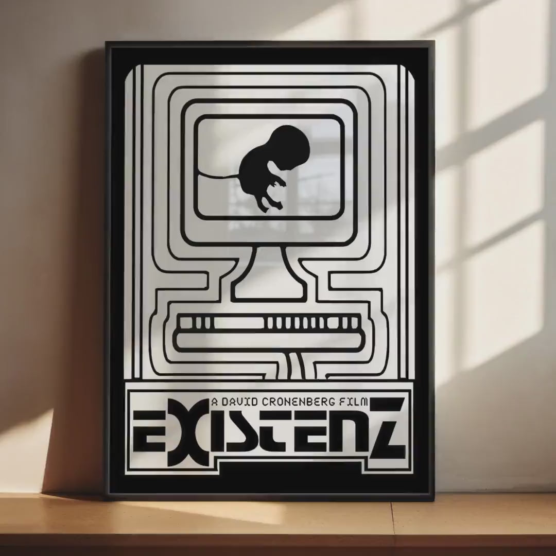 eXistenZ Cult Movie Poster - Cronenberg Body Horror Print, 90s Sci-Fi Decor, Cinema Fan Gift Idea