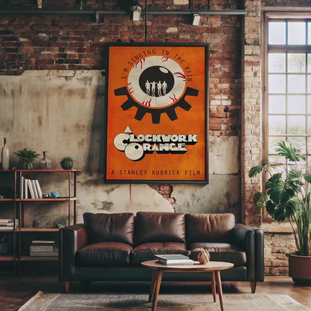 A Clockwork Orange Movie Poster - Cult Classic Wall Art, Stanley Kubrick Decor, Perfect Gift for Fans