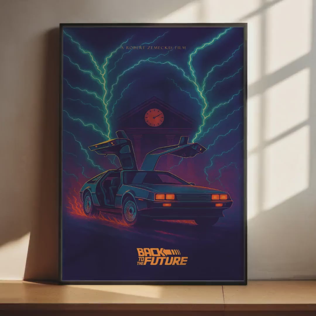 Back to the Future Cult Movie Poster - 80s Sci-Fi Print, Zemeckis Cinema Decor, Classic Film Fan Gift