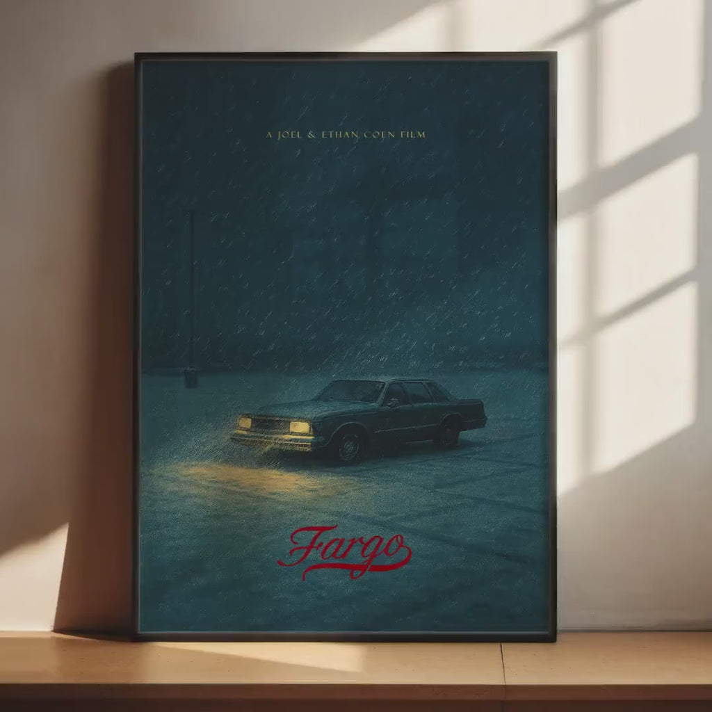 Fargo Coen Brothers Cult Movie Poster - Black Comedy Thriller Print, 90s Cinema Decor, Fan Gift Idea