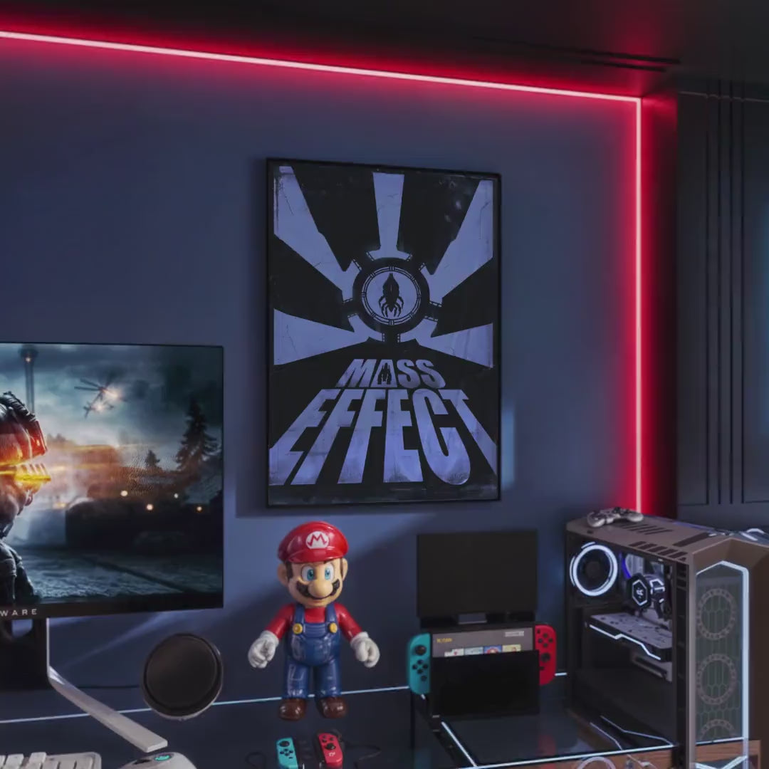 Mass Effect Poster - Sci-Fi Game Wall Art, Perfect Gift for Gamers and Space Adventure Fans, Commander Shepard Print