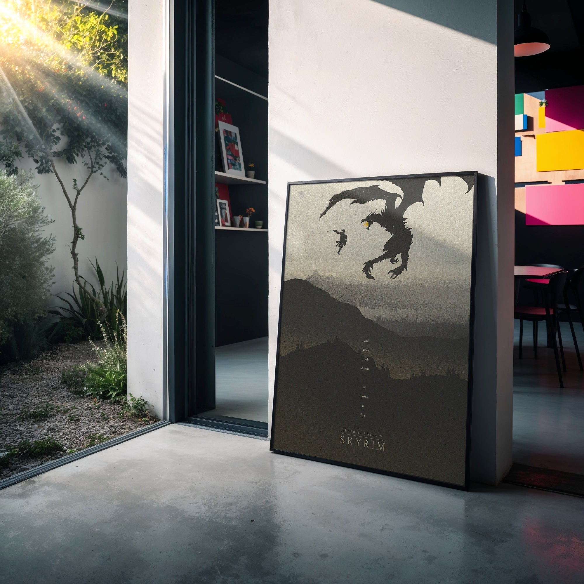Elder Scrolls V Skyrim Video Game Poster [Edward]